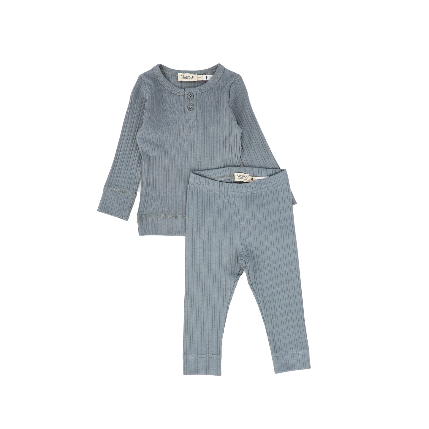 MARMAR COPENHAGEN STORM BLUE RIBBED SET [FINAL SALE]