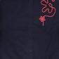 LILOU NAVY EMBROIDERED CARDIGAN