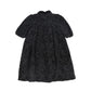 FRANCESCA GUILIANO BLACK VELVET EMPIRE DRESS
