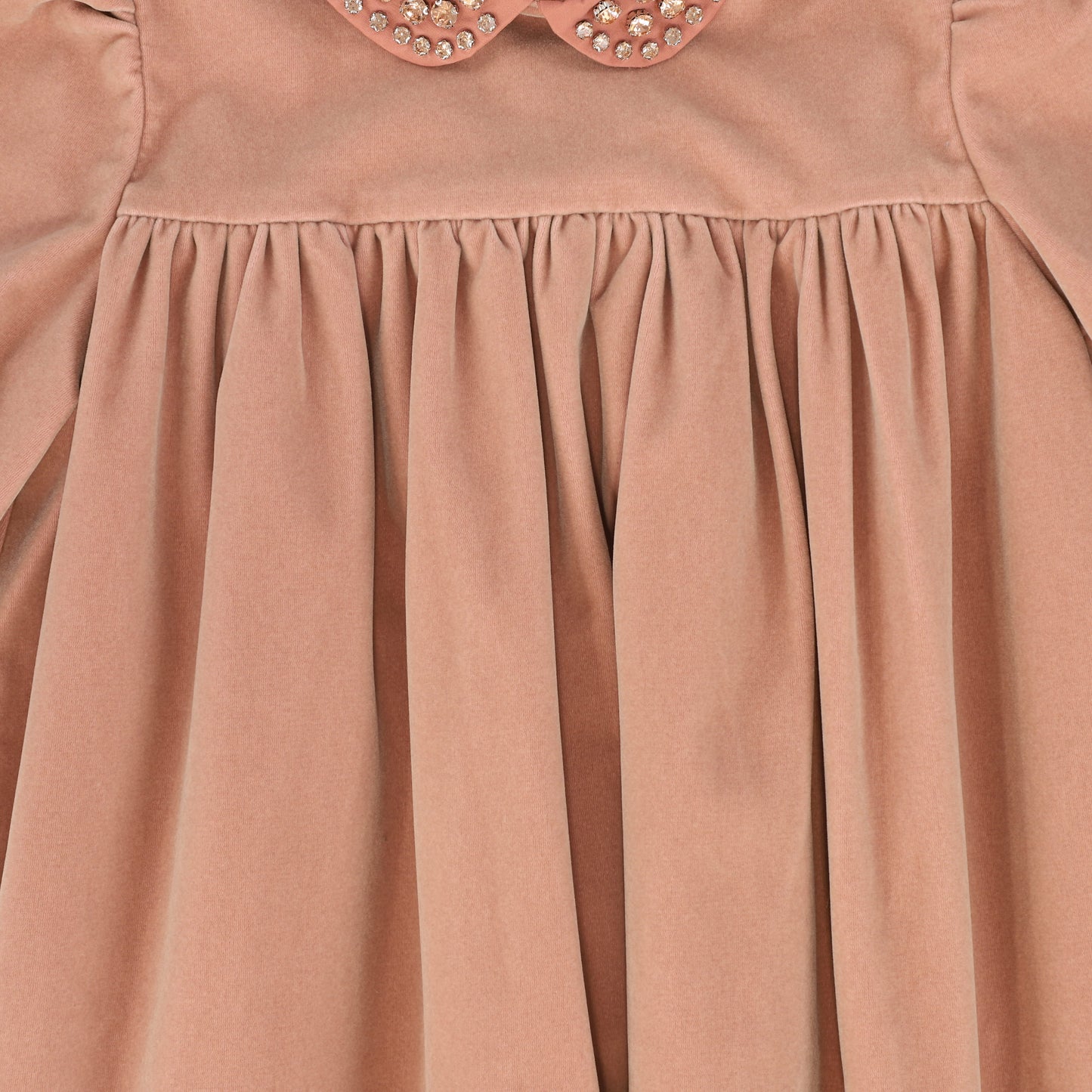 FRANCESCA GUILIANO MAUVE VELVET EMPIRE DRESS