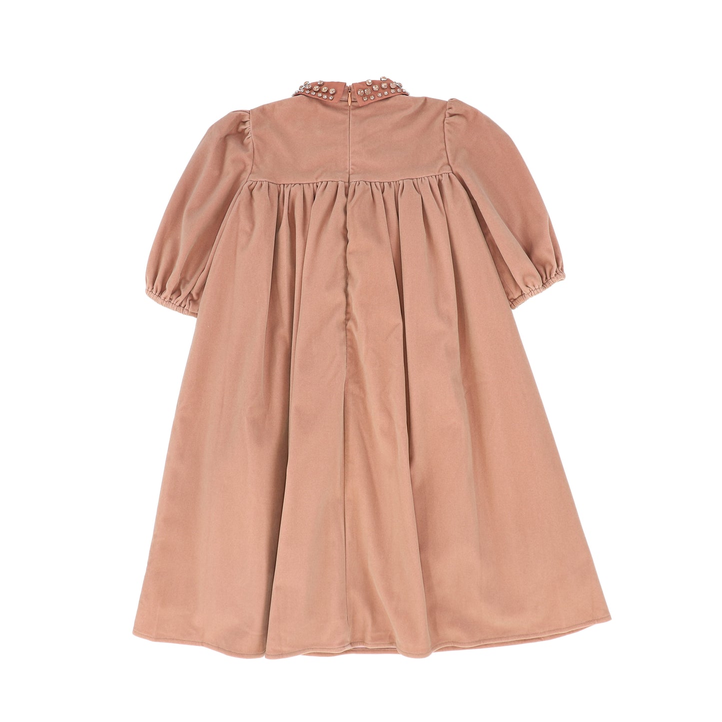 FRANCESCA GUILIANO MAUVE VELVET EMPIRE DRESS