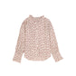 ONE CHILD BURGUNDY FLUTTER CHECKED BLOUSE