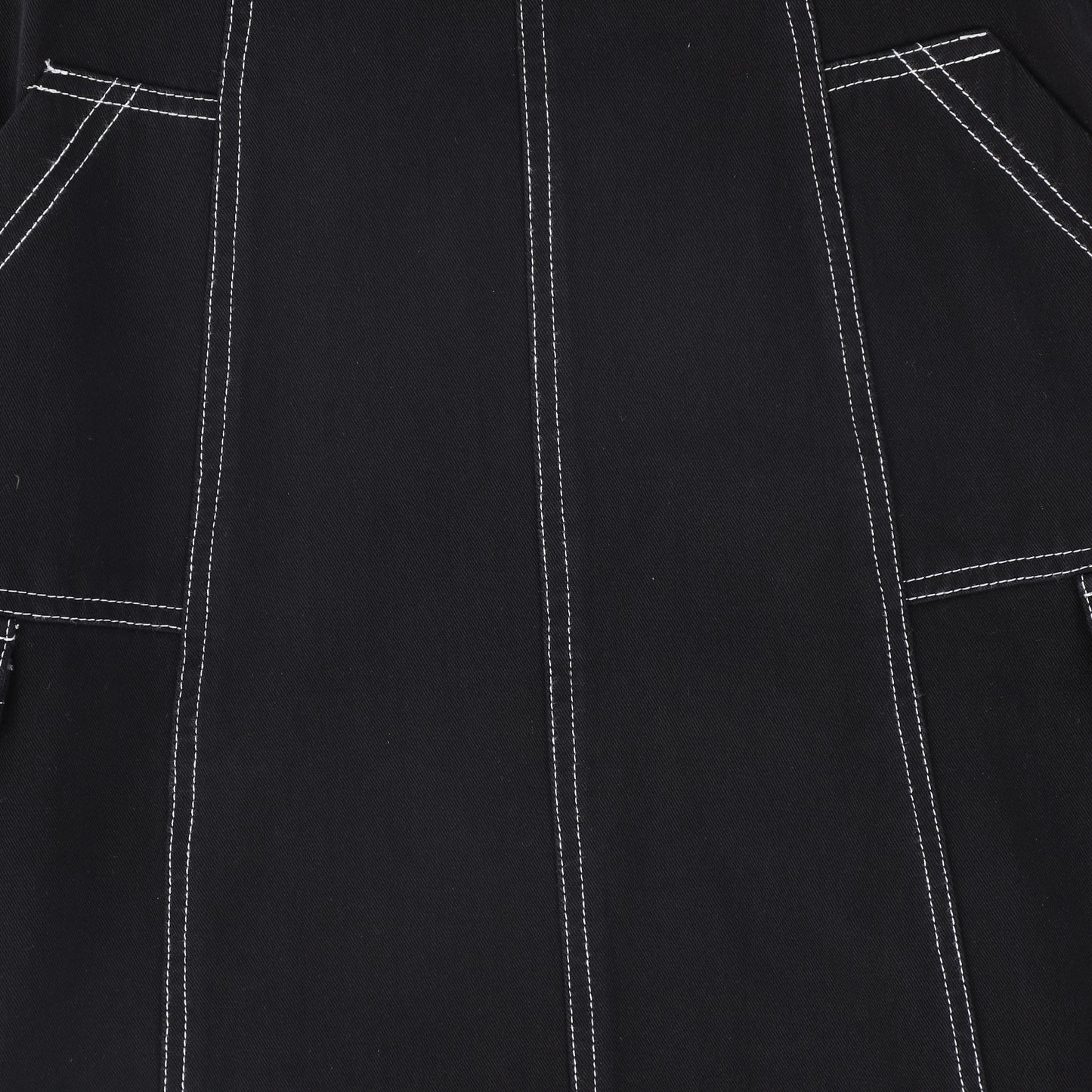 VALENTINA BLACK CARGO STITCH DETAIL MAXI SKIRT