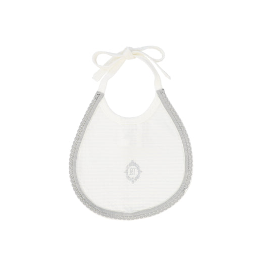 BEBE JOLEE WHITE/BLUE MEDALLION BIB