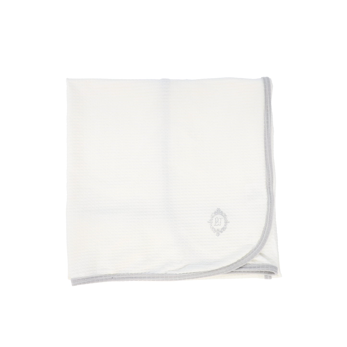 BEBE JOLEE WHITE/BLUE MEDALLION BLANKET