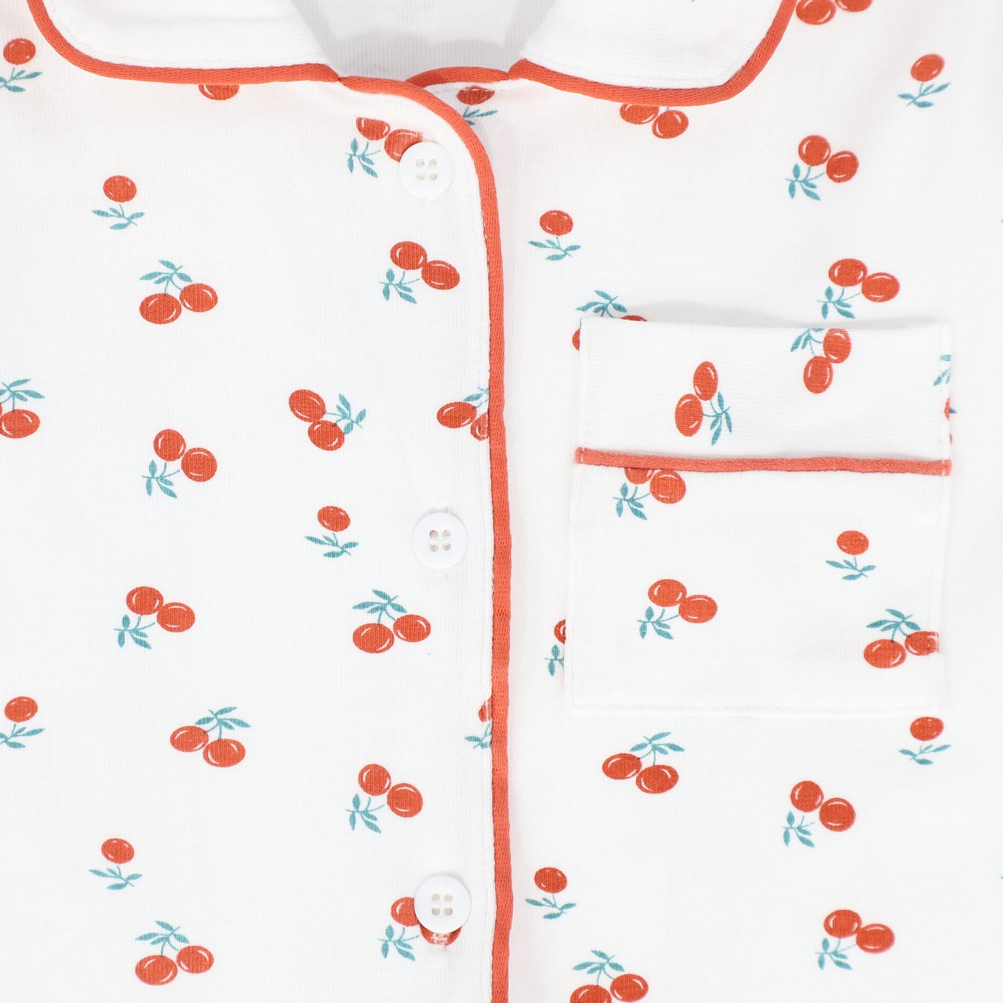 BEBE JOLEE RED PIPED PRINTED PAJAMA
