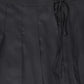 VALENTINA BLACK SILK PLEATED WRAP SKIRT