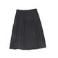 VALENTINA BLACK SILK PLEATED WRAP SKIRT