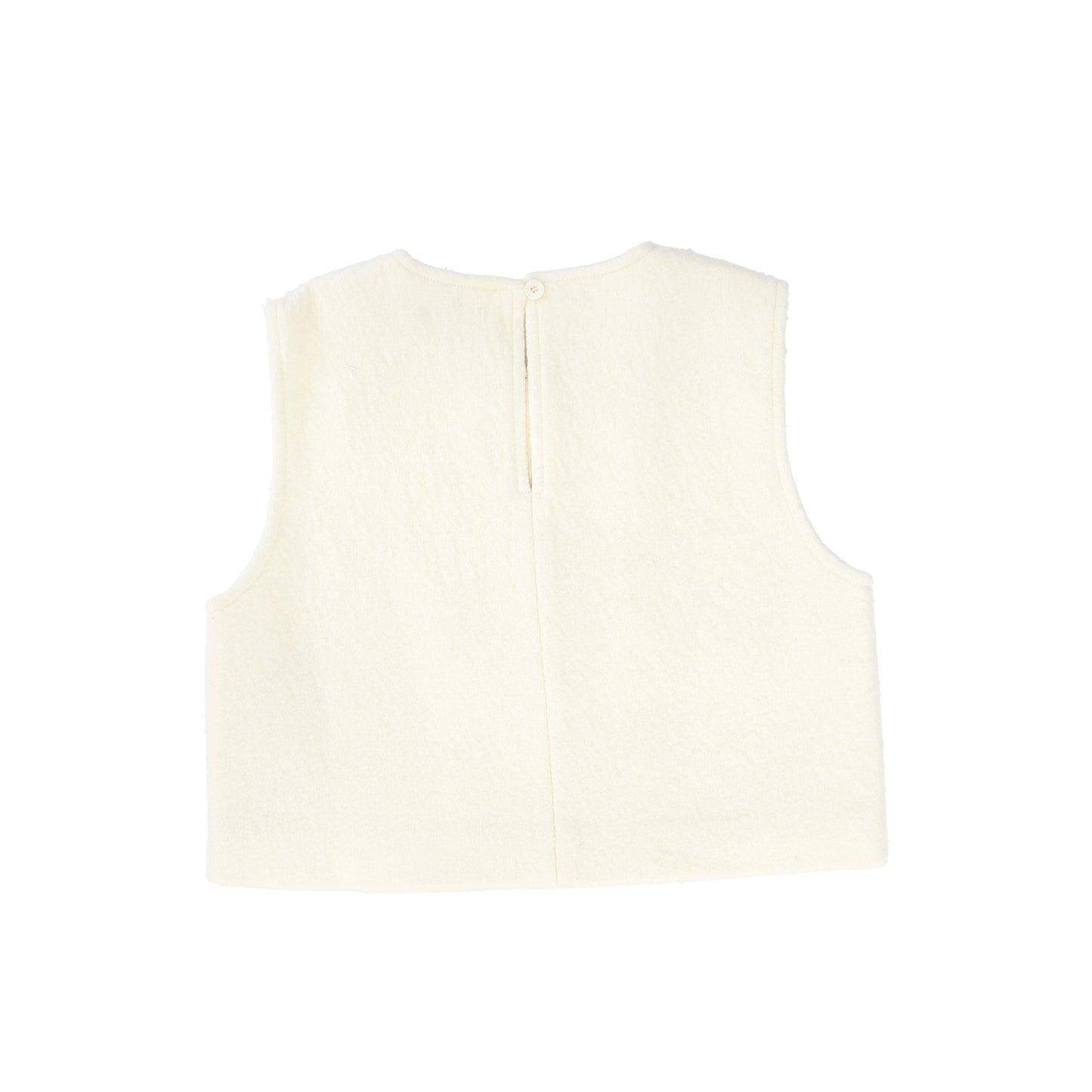 VALENTINA IVORY JEWEL WOOL VEST
