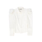 VALENTINA WHITE POINTED SHOULDER PUFF BLOUSE