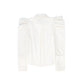 VALENTINA WHITE POINTED SHOULDER PUFF BLOUSE
