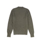 VALENTINA GREEN MARLED CREW NECK SWEATER