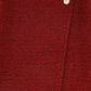 LILOU RUST WOOL WRAP BUTTON SKIRT