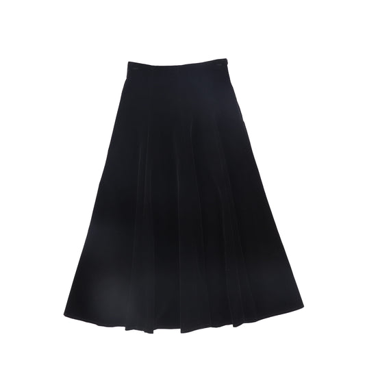 VALENTINA BLACK VELVET MAXI SKIRT