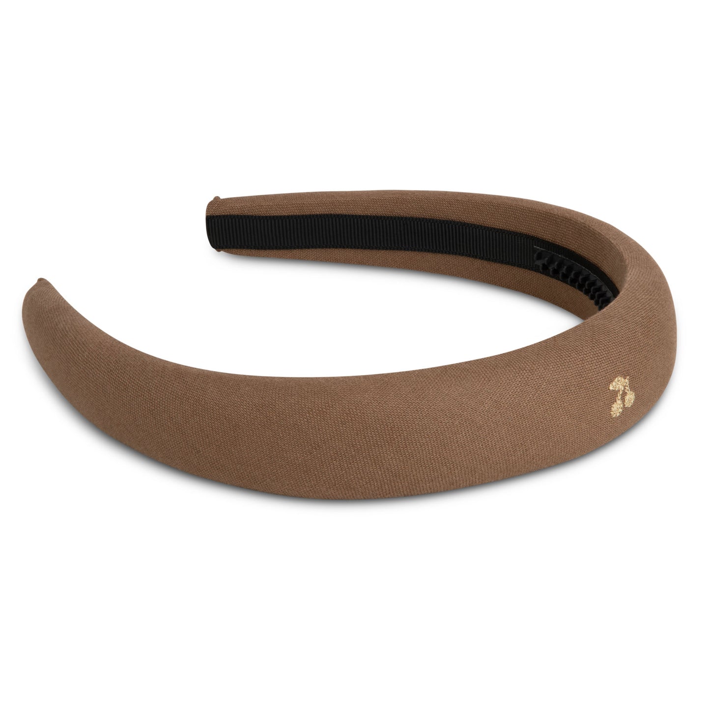 LE ENFANT BROWN CHERRY EMBROIDERED HEADBAND [FINAL SALE]