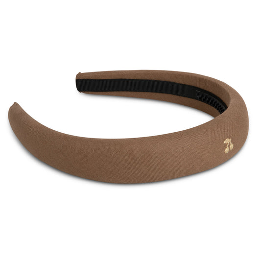 LE ENFANT BROWN CHERRY EMBROIDERED HEADBAND [FINAL SALE]