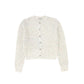 VALENTINA IVORY DIAMOND CHUNKY KNIT CARDIGAN