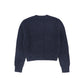 VALENTINA NAVY DIAMOND CHUNKY KNIT CARDIGAN