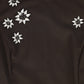 VALENTINA BROWN WOOL SWING EMBELLISHED JUMPER