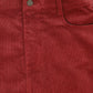 VIBE WINE CORDUROY FRINGE HEM SKIRT