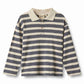 WHEAT GREY STRIPE POLO