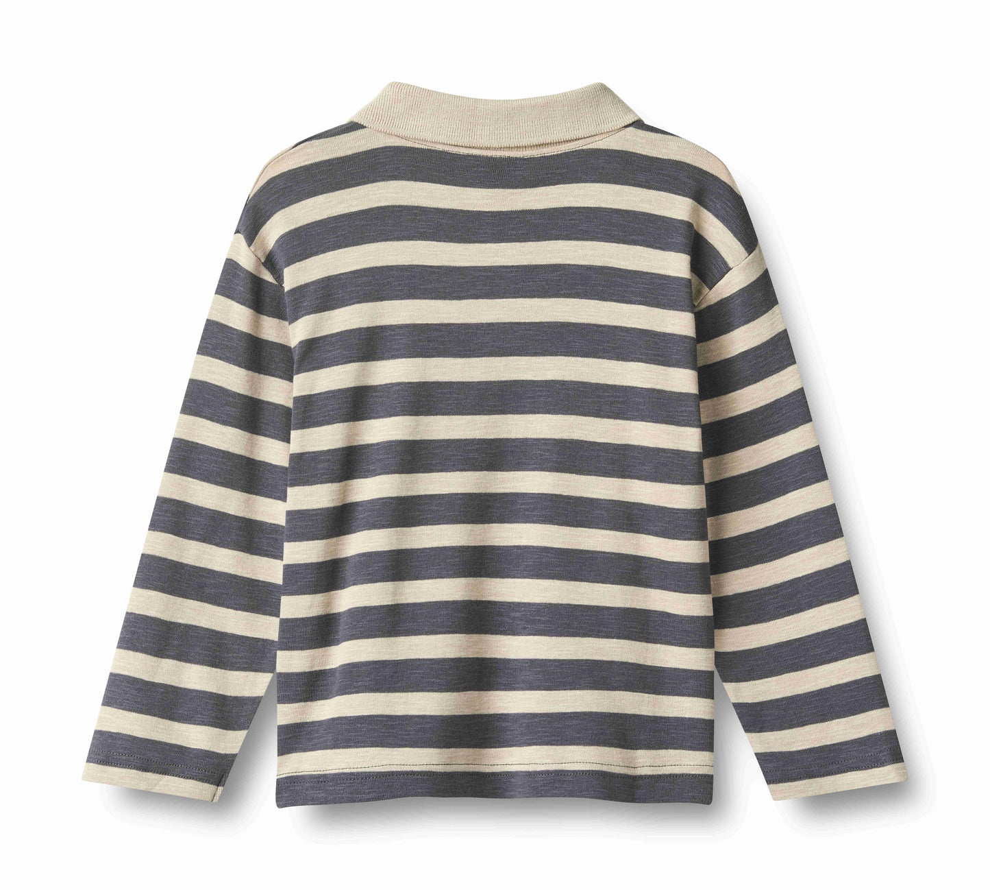 WHEAT GREY STRIPE POLO