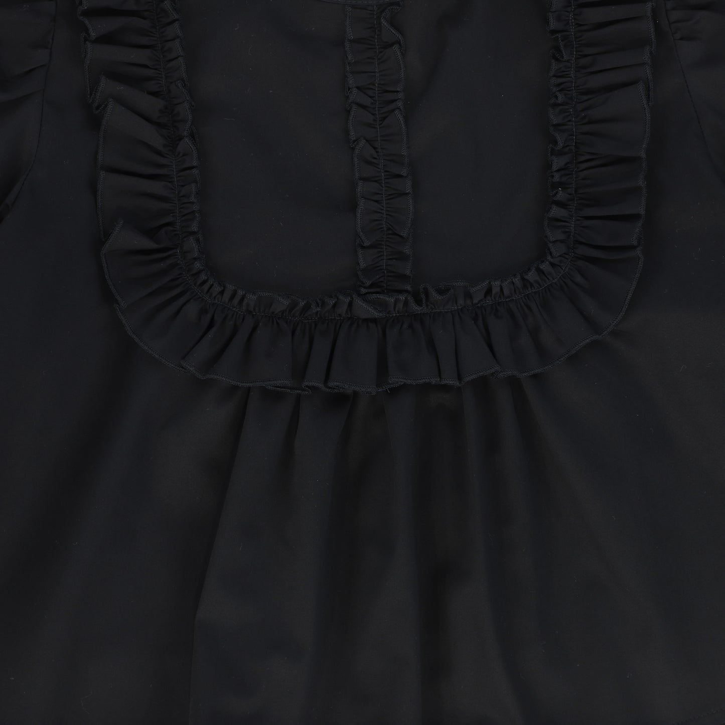 OLIVIA ROHDE BLACK RUFFLE TRIM TOP [Final Sale]