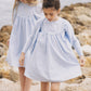 KIN & KIN LIGHT BLUE STITCHED COLLAR DRESS