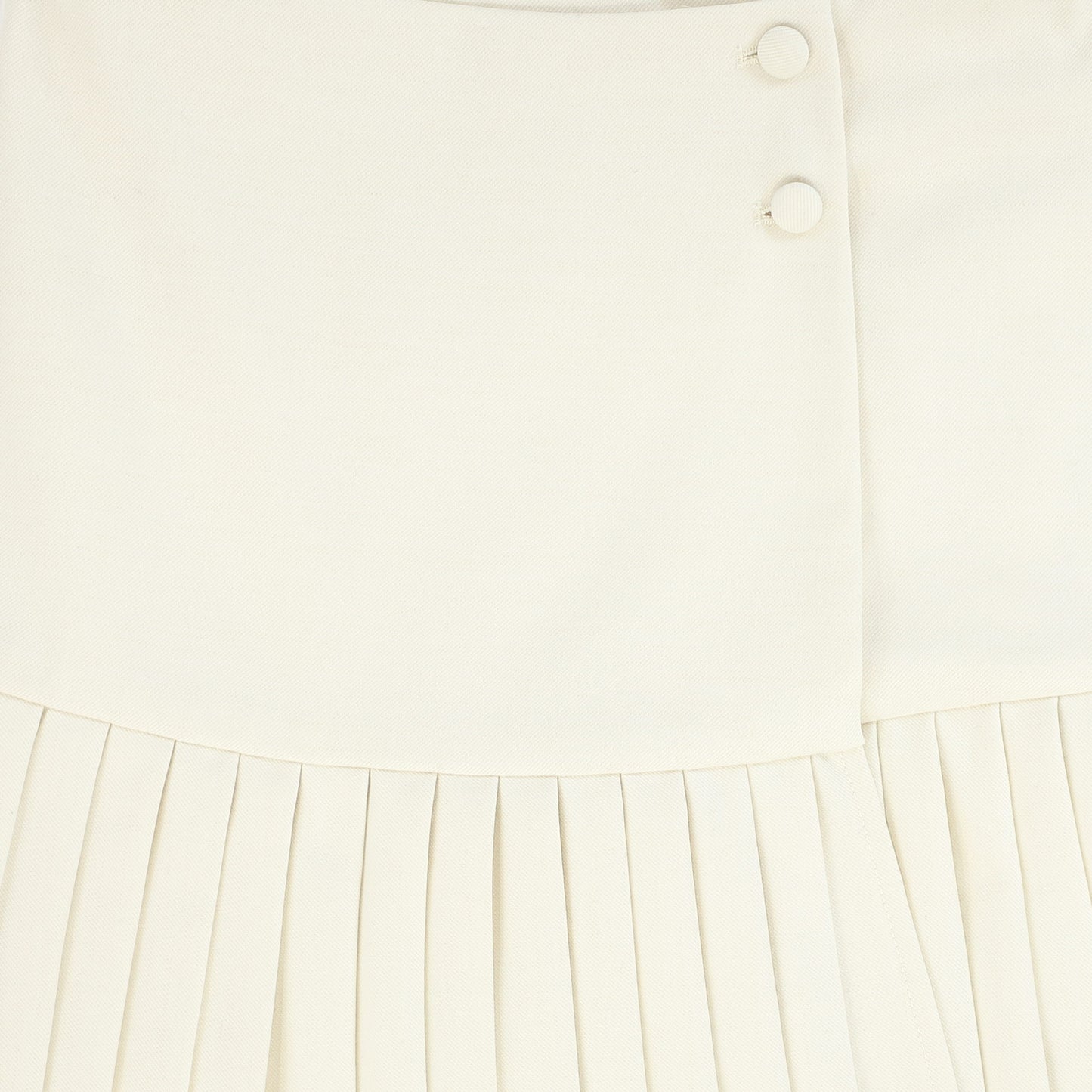 VALENTINA CREAM ACCORDION PLEATED PANEL SKIRT