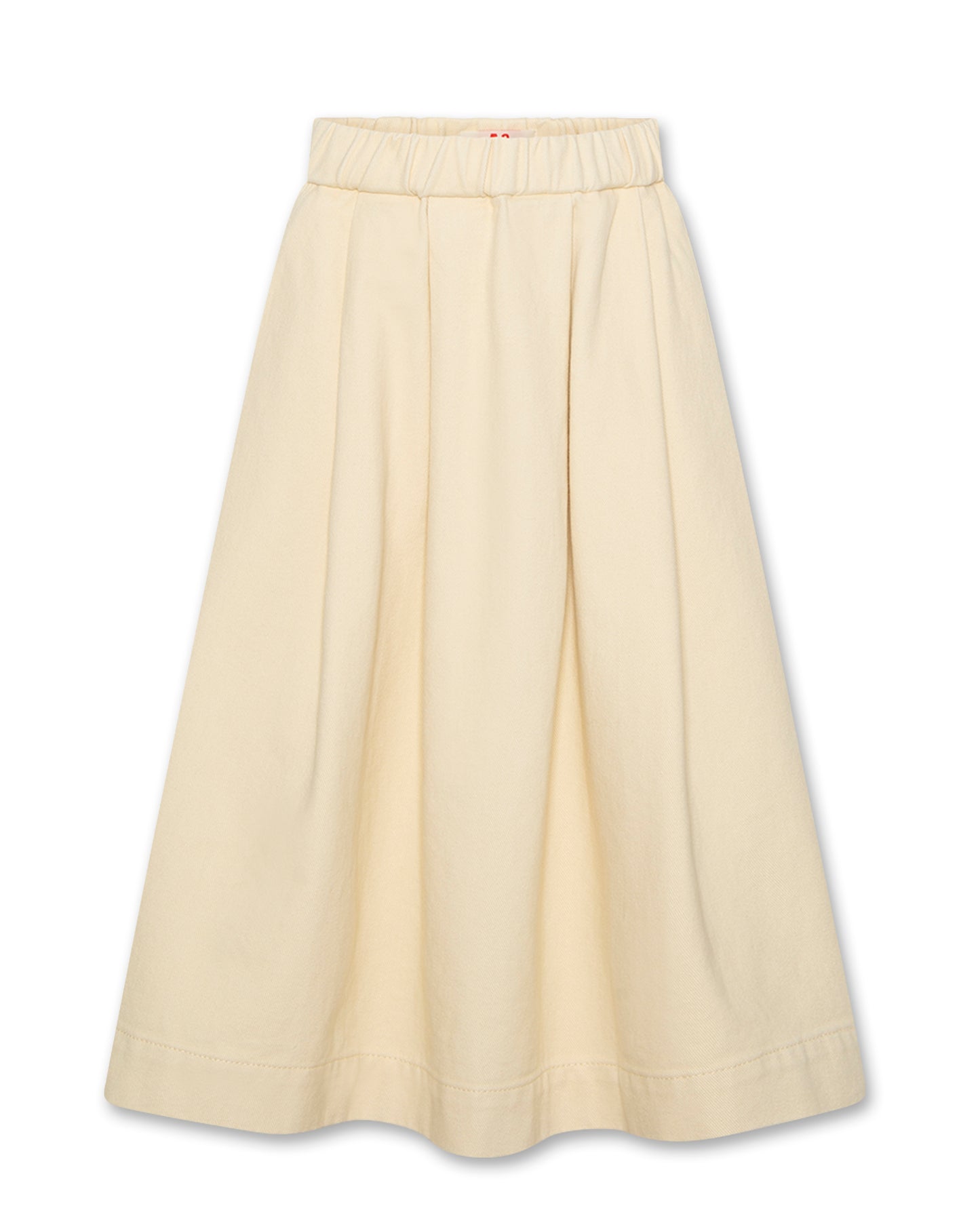 A076 BEIGE MIDI SKIRT