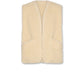 A076 BEIGE SHERPA VEST
