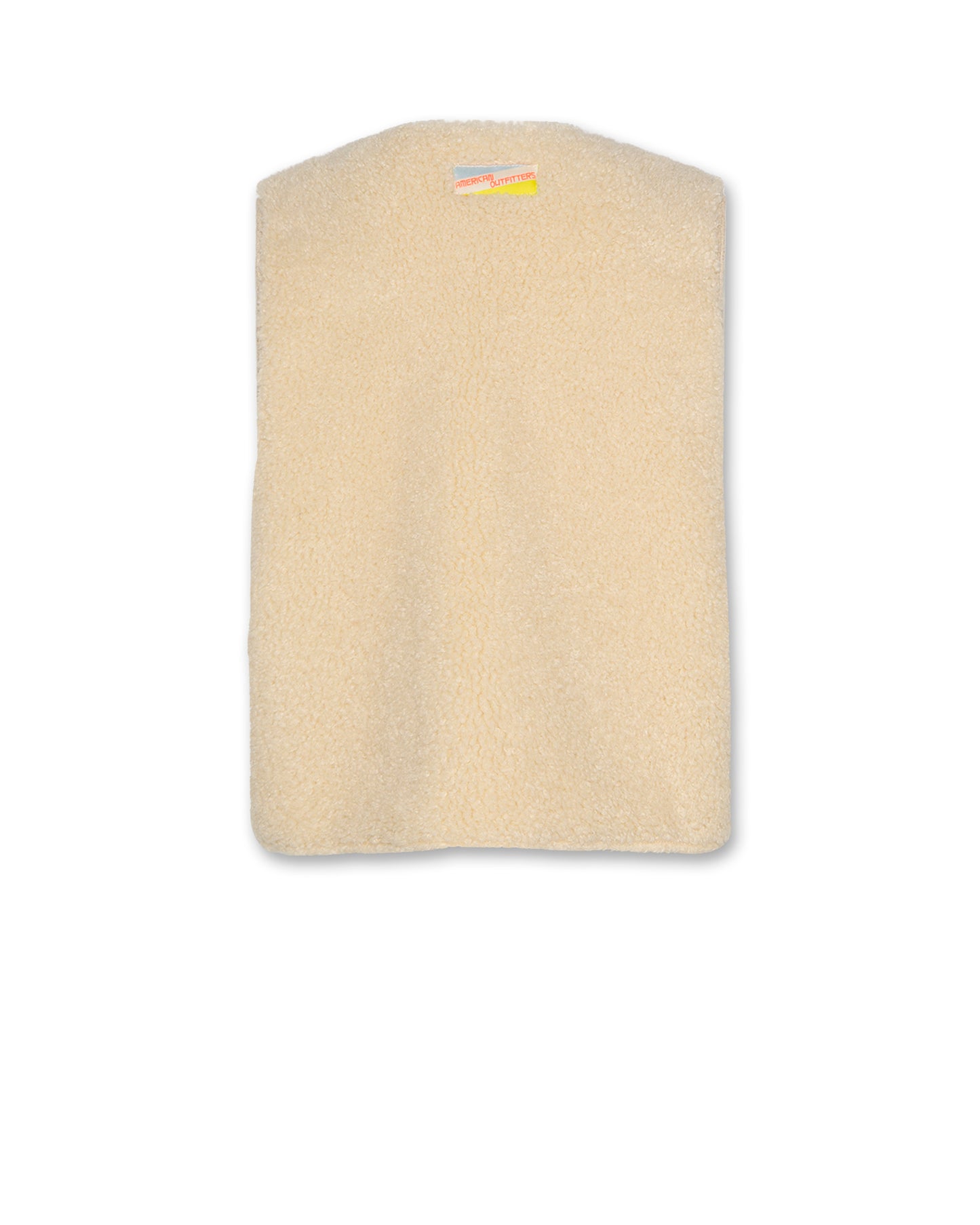 A076 BEIGE SHERPA VEST