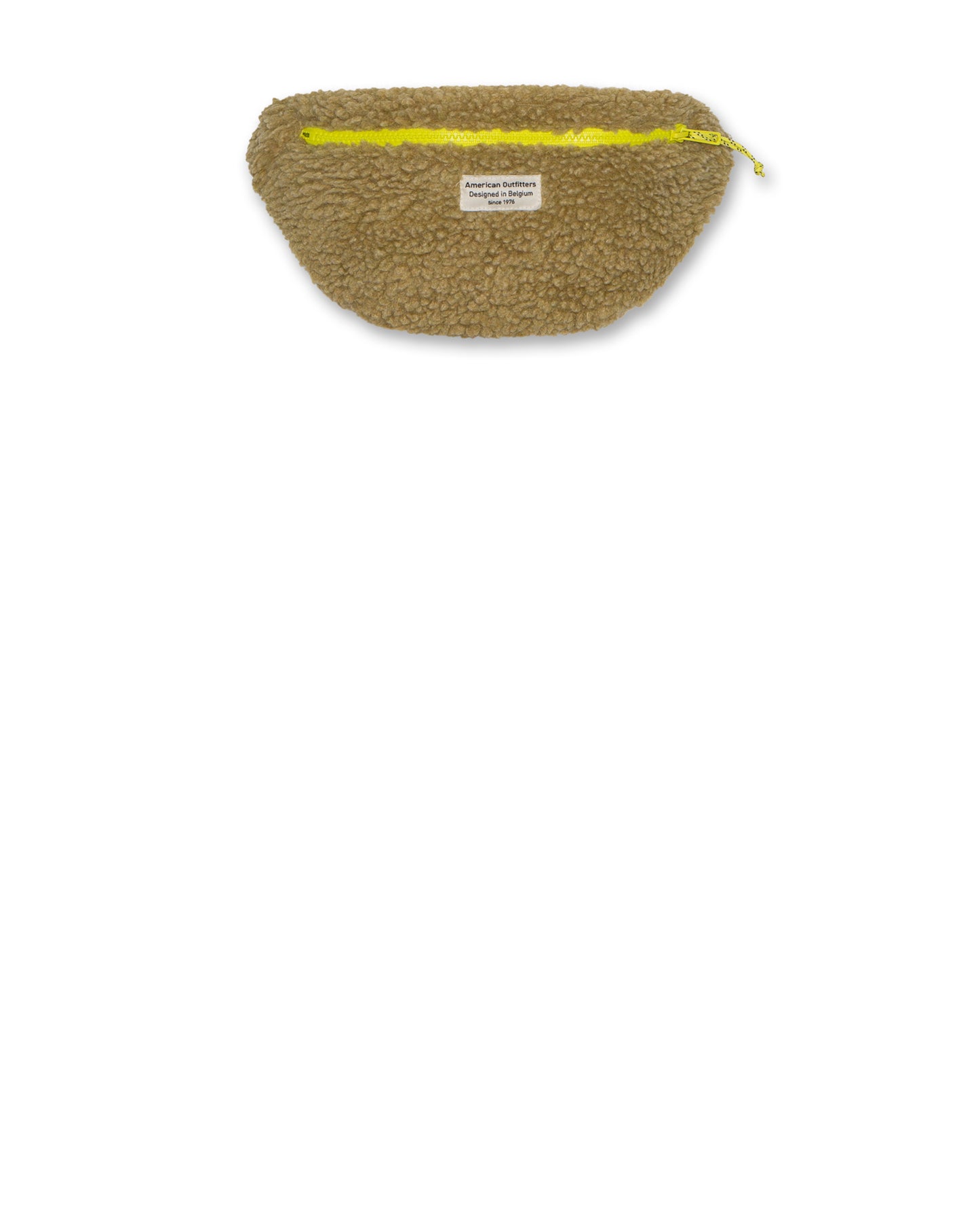 A076 FOREST GREEN FUR BAG