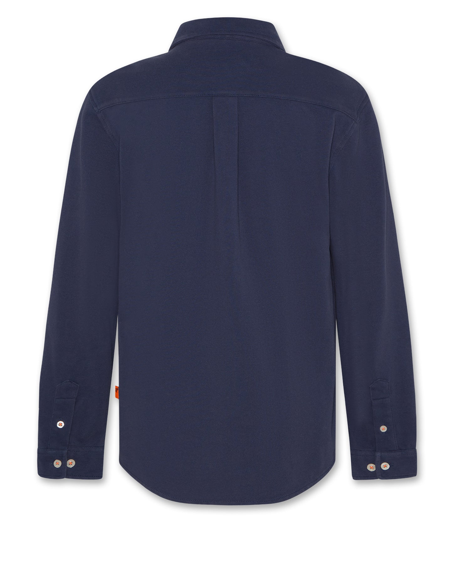 A076 NAVY PIQUE COLLAR SHIRT