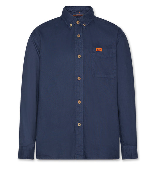 A076 NAVY COLLAR SHIRT