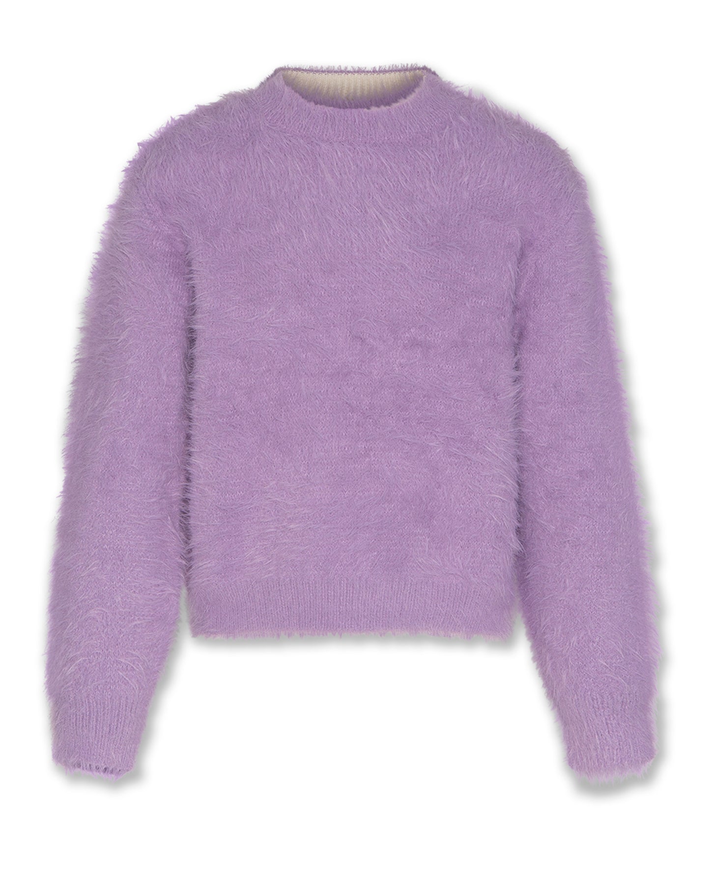 AO76 LAVENDER BRUSHED KNIT SWEATER