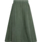 AO76 FOREST GREEN A-LINE MIDI SKIRT
