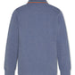 AO76 HEATHER BLUE/ORANGE TRIM POLO SHIRT