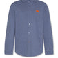 AO76 HEATHER BLUE BUTTON DOWN SHIRT