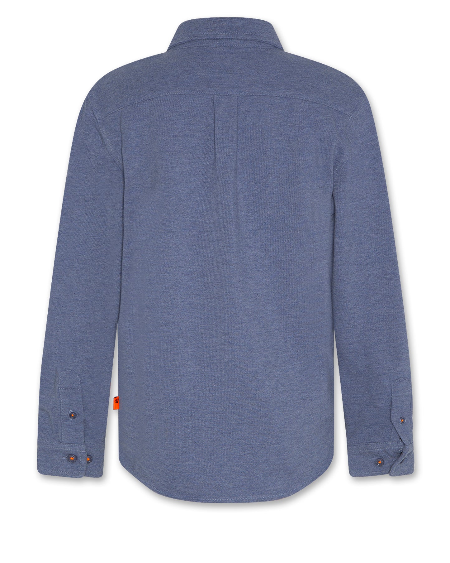 AO76 HEATHER BLUE BUTTON DOWN SHIRT