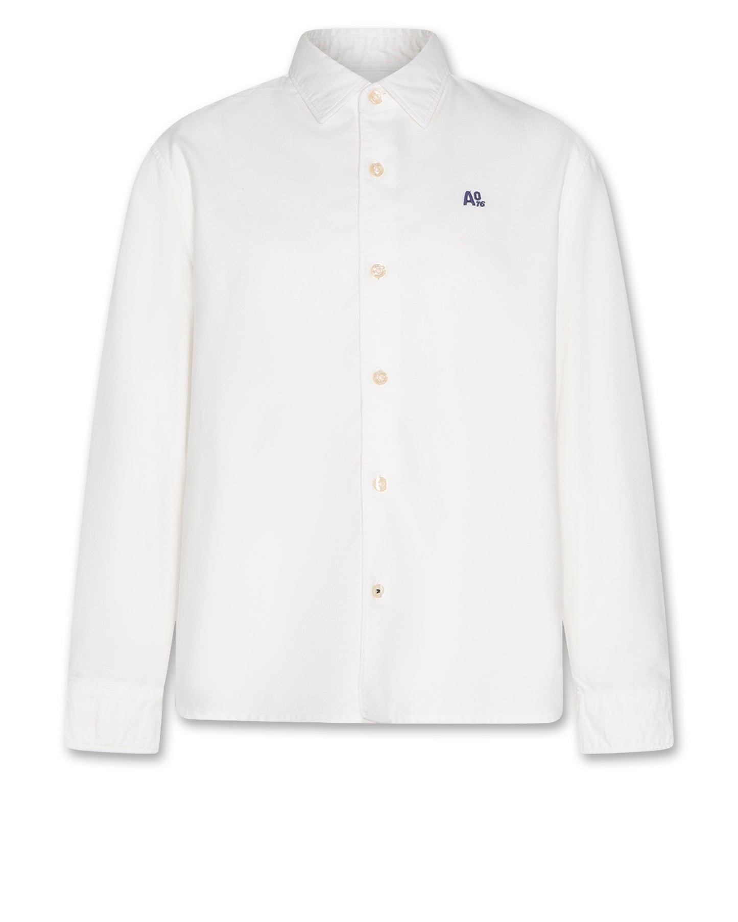 AO76 WHITE BUTTON DOWN SHIRT