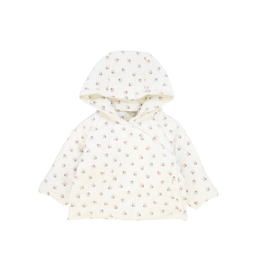 MARMAR COPENHAGEN CREAM/PINK FLORAL WRAP JACKET