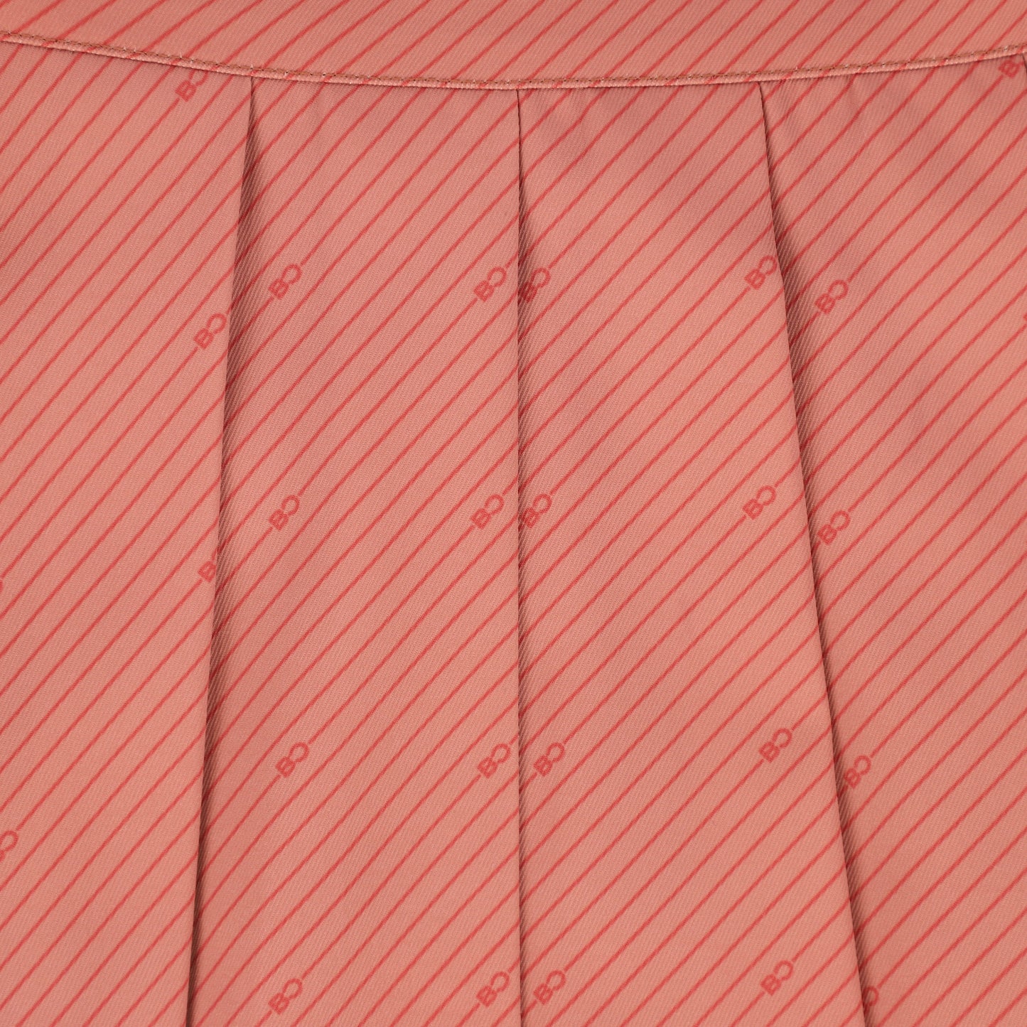 BACE COLLECTION MAUVE STRIPED LOGO SKIRT