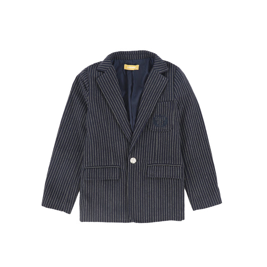 LE BOURDON NAVY TEXTURED BLAZER