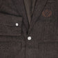 LE BOURDON BROWN TEXTURED BLAZER