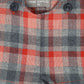 ONE CHILD GREY PLAID BUTTON SUSPENDER SHORTS