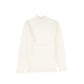 LE BOURDON IVORY FITTED TURTLENECK