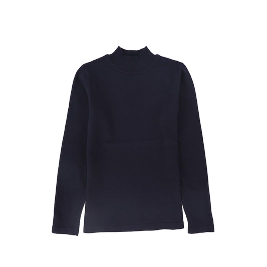 LE BOURDON NAVY FITTED TURTLENECK