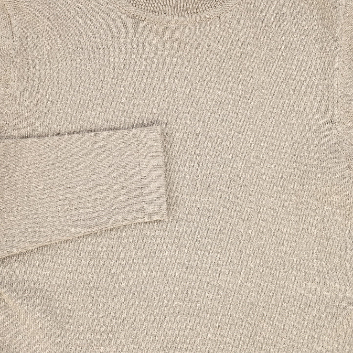 LE BOURDON OATMEAL FITTED TURTLENECK