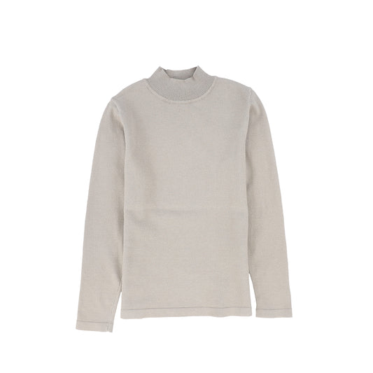 LE BOURDON OATMEAL FITTED TURTLENECK